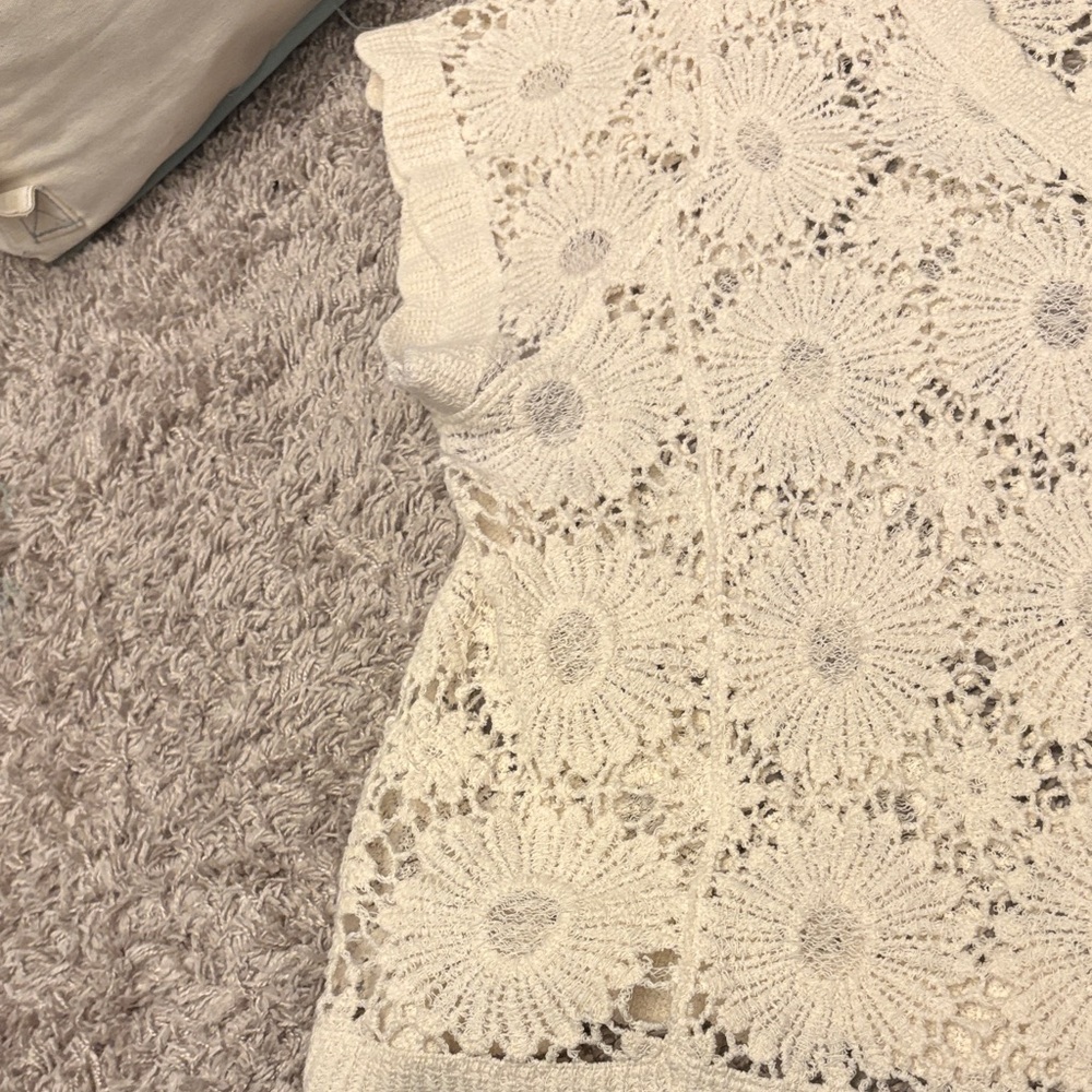 Staccato Women's Sweater in Cream Lace - Picture 3 of 7